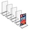 Azar Displays Black Double-Sided Clear Acrylic Frames with Accent Trim 4 W x 6 H, 5PK 152792-BLK-5PK - alternate 1
